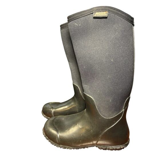 Bogs Classic Tall Boots Black Women's Size 6 Muck Farm Waterproof NeoTech Rubber - Picture 5 of 10